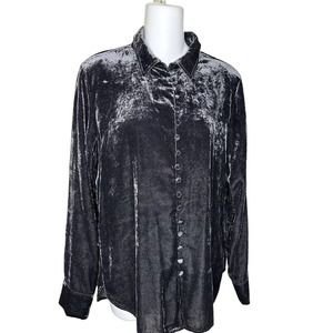 J Crew Slim Fit Shirt Velvet Button Front Long Sleeve~ Size‎ S